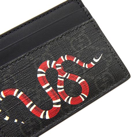 gucci snake credit card holder